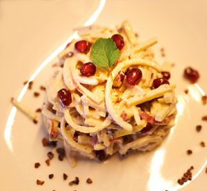 Apple spaghetti at Naturkost-Hotel Harz in Bad Grund