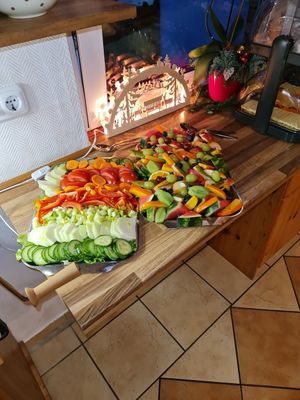 Teil vom Sylvester - Bufett  #Veganuary at Naturkost-Hotel Harz in Bad Grund