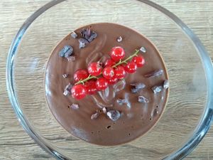 Raw vegan dinner - dessert at Naturkost-Hotel Harz in Bad Grund