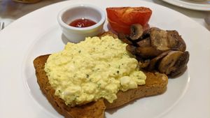 Vegan Scrambled Tofu at Yewfield in Ambleside