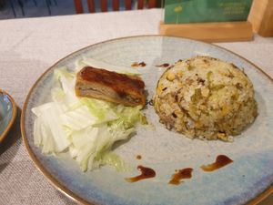 Char sui fried rice at Ngon Vegan Bistro & Cafe in Can Tho