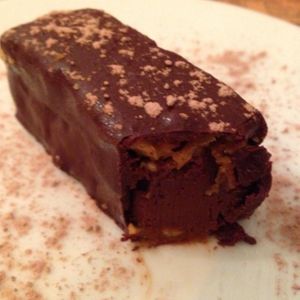 Vegan Snickers at Salvador Cafe in Tel Aviv