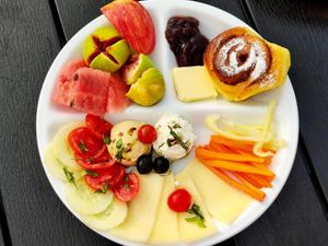 Exceptional breakfast at Dharma Hostels in Rijeka