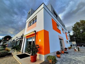 Hostel Building and entrance at Dharma Hostels in Rijeka