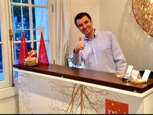 Navidad da la bienvenida  at Meridiano Sur Petit Hotel in Santiago