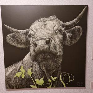 Artwork in hallway at Hotel Nicolay in Zeltingen-rachtig