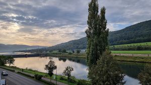 View from room at Moselle at Hotel Nicolay in Zeltingen-rachtig