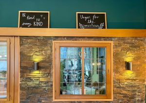 Activism on the walls of the Sonnenuhr restaurant at Hotel Nicolay in Zeltingen-rachtig