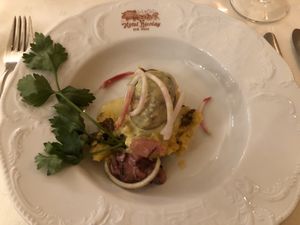 Autumn celebration beet and polenta at Hotel Nicolay in Zeltingen-rachtig