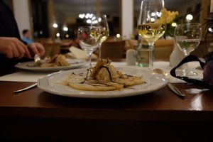 Pancake with toffee ice cream at Hotel Nicolay in Zeltingen-rachtig