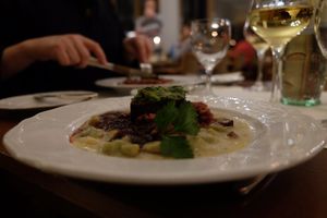 Broad beans with Seitan at Hotel Nicolay in Zeltingen-rachtig