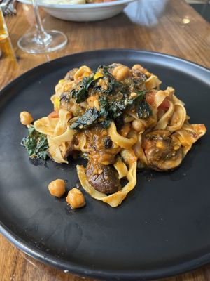 Mushroom Fettuccine .  at Zingari Steakhouse & Pasta Bar in San Francisco