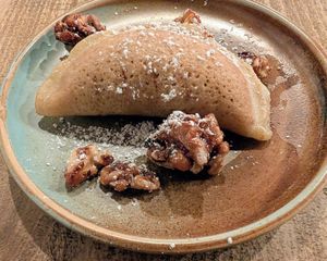 Crepe dessert at Levant in Petaluma