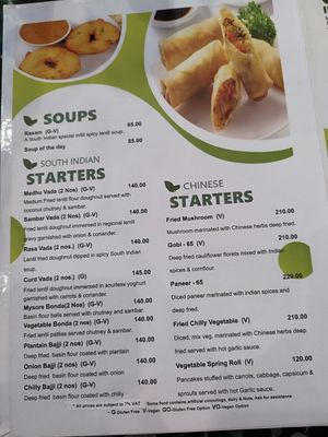 Menu at Achyut Bhavan Pattaya in Pattaya