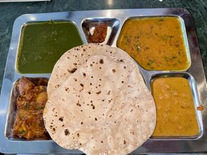 North Indian plate delicious!  at Achyut Bhavan Pattaya in Pattaya