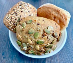 Vegan breads  at Spagos Restaurant in Berlin