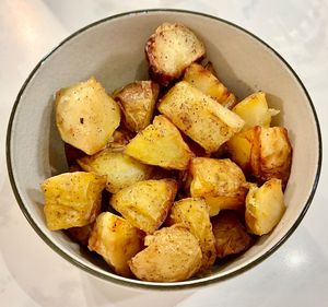Roasted potatoes  at The Restaurant @ Radisson Blu Hotel, Prague in Prague