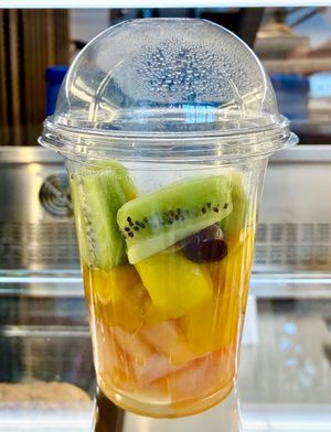 Fruit salad  at OTP - Prosecco & Elegance - Departures in Otopeni