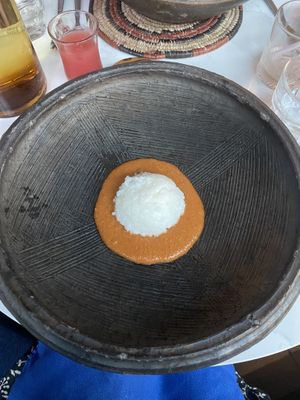 African peanut stew (Senegal)  at Yaya's Kitchen in London