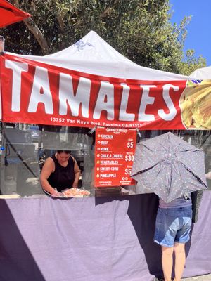 Lots of tamales…minimal vegan   at Farmer's Market in Cerritos
