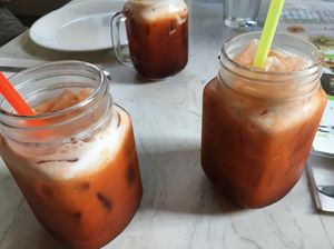 3 thai iced teas (2017) at Araya's Place - Madison St in Seattle