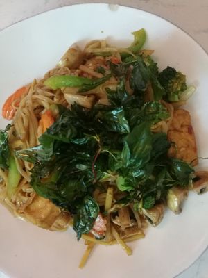 😋Spicy noodles. July 21 at Araya's Place - Madison St in Seattle