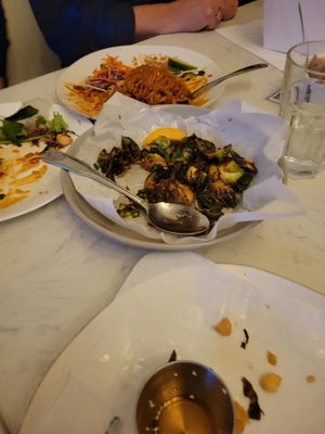 Crispy Brussel sprouts  at Araya's Place - Madison St in Seattle