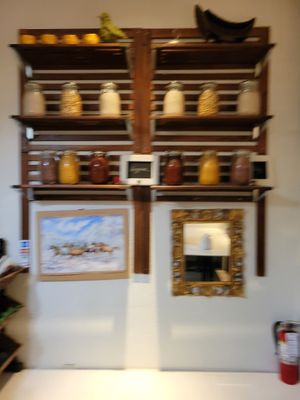 Funky decor at Araya's Place - Madison St in Seattle