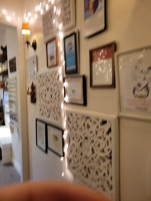 Wall art at Araya's Place - Madison St in Seattle