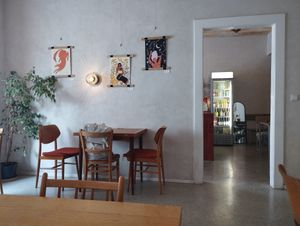  at Polibek Café  in Prague