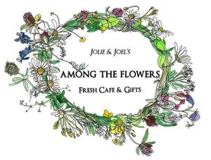 Our Happy Logo at Among The Flowers Cafe in Sanibel