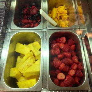 fresh fruit at Among The Flowers Cafe in Sanibel