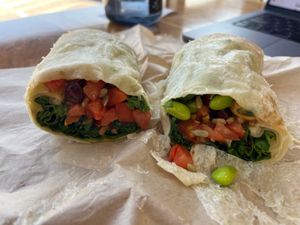 Superfood slaw wrap at Elderberry's Salem in Salem