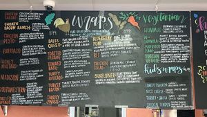 Wraps menu at Elderberry's Salem in Salem