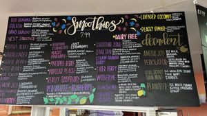 Smoothies menu at Elderberry's Salem in Salem