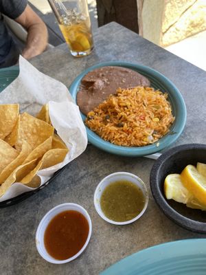 Rice/Bean side- no lard!  at Nayarit Restaurant in Durango
