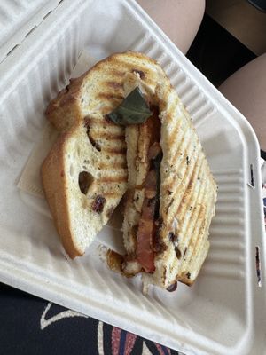 Heirloom tomato panini  at Kompoocha - Non-alcoholic Kombucha  in Temecula