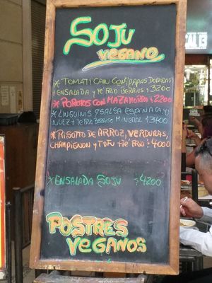 Menú del día at Soju in Santiago