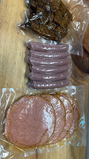 Embutidos libres de crueldad   at La Huerta Vegana in Mexico City