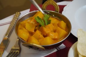 Aloo curry at Au Vermillon in Limoges