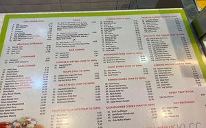 Huge menu.  Be sure to ask what’s what and specify that you do not eat any dairy products!  at Saravana Bhavan - Suria KLCC in Kuala Lumpur