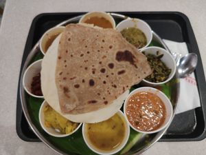 Vegan Thali at Saravana Bhavan - Suria KLCC in Kuala Lumpur