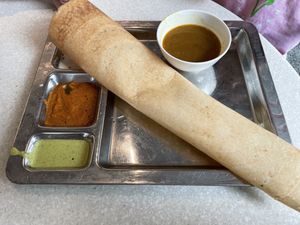 Masala dosa #Veganuary at Saravana Bhavan - Suria KLCC in Kuala Lumpur