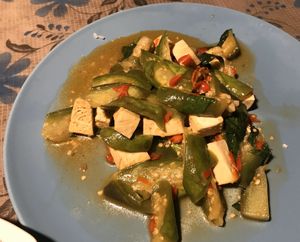 SO GOOD EGGPLANT AND TOFU  at Mama Pooh's Kitchen in Koh Phangan