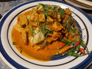 Panang curry at Mama Pooh's Kitchen in Koh Phangan