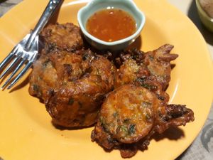 Fried tempura at Mama Pooh's Kitchen in Koh Phangan