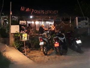 Outside at Mama Pooh's Kitchen in Koh Phangan