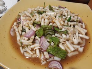 Mushroom laab at Mama Pooh's Kitchen in Koh Phangan