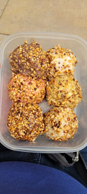 Last day of the temporary spot, one ball of each flavor! at LaCrèma  in Paris