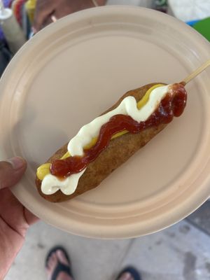 Corn dog   at Bonanza in Chihuahua